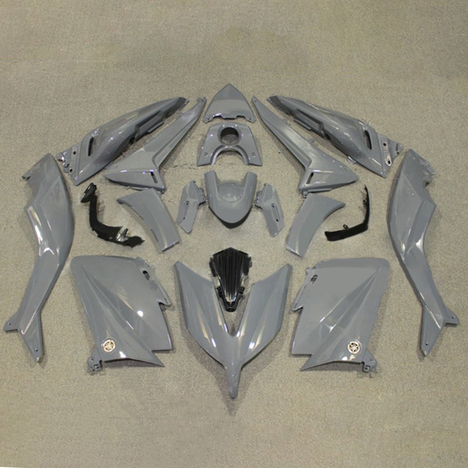 Amotopart 2015-2016 Yamaha T-Max TMAX530 Kit de carenado gris