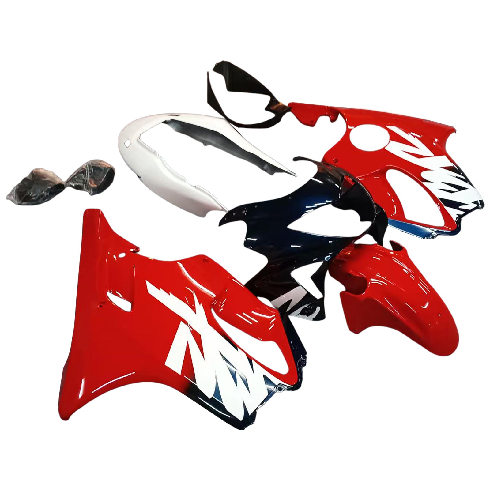 Amotopart 1999-2000 Honda CBR600 F4 Red White Black Fairing Kit