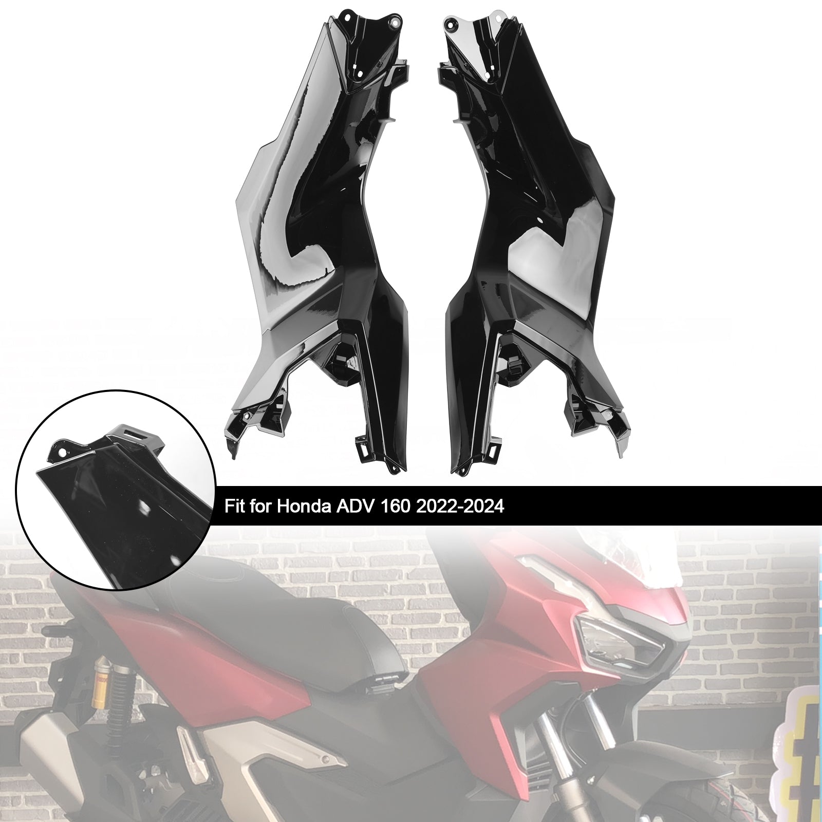 23-24 Honda ADV 160 Side Frame Cover Panel Fairing Body Cowl