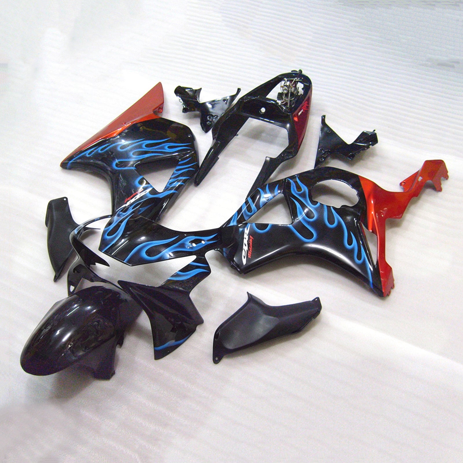 Amotopart 2002–2003 Honda CBR954 Schwarz/Blau Verkleidungsset