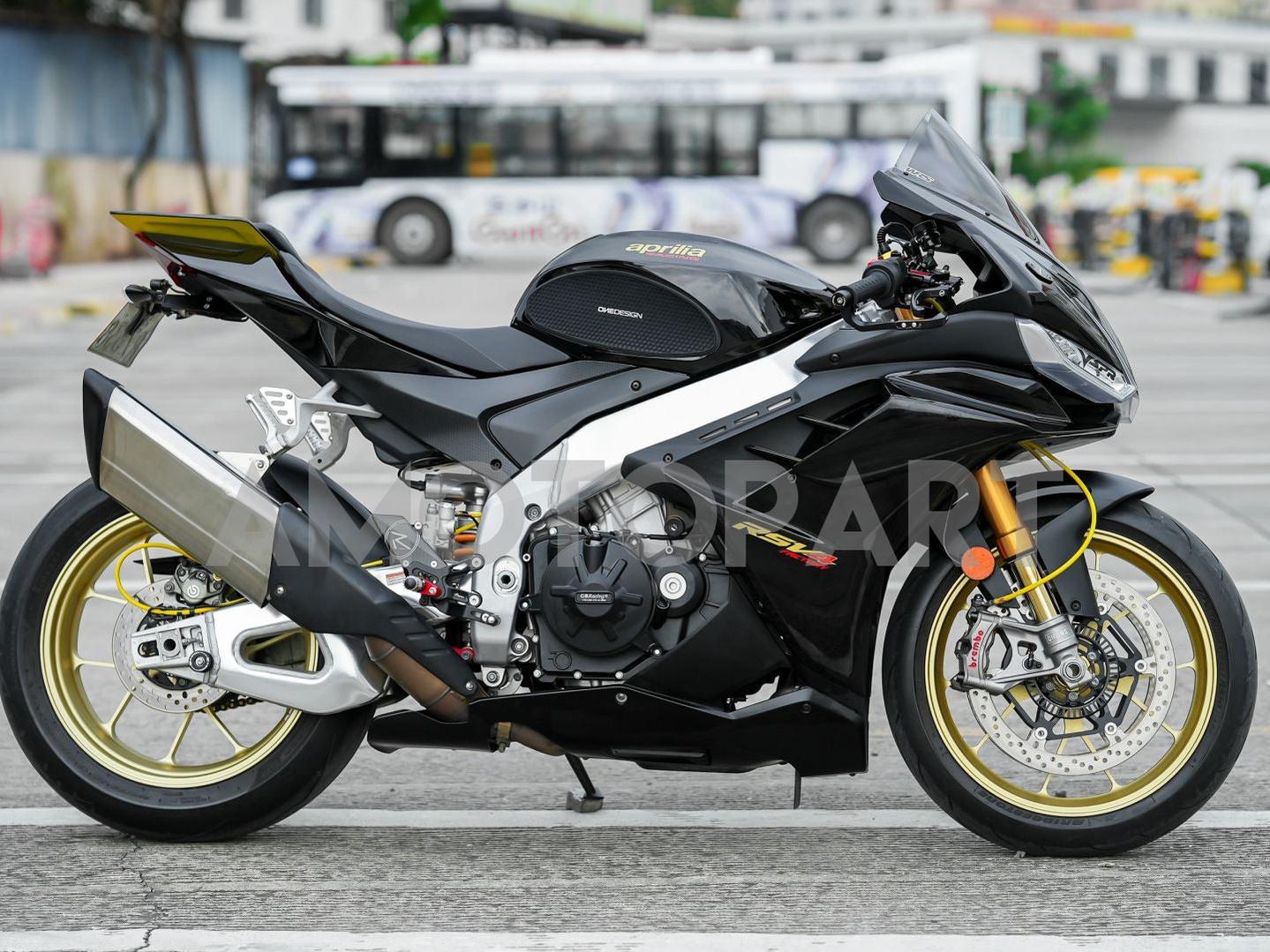 Amotopart 2022-2024 Aprilia RSV4 1100 Glossy Black Fairing Kit