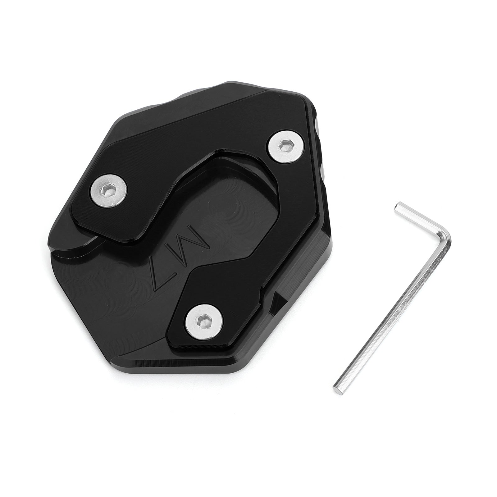 Yamaha MT-07 FZ-07 Side Stand Extension Kickstand Enlarger Plate Black
