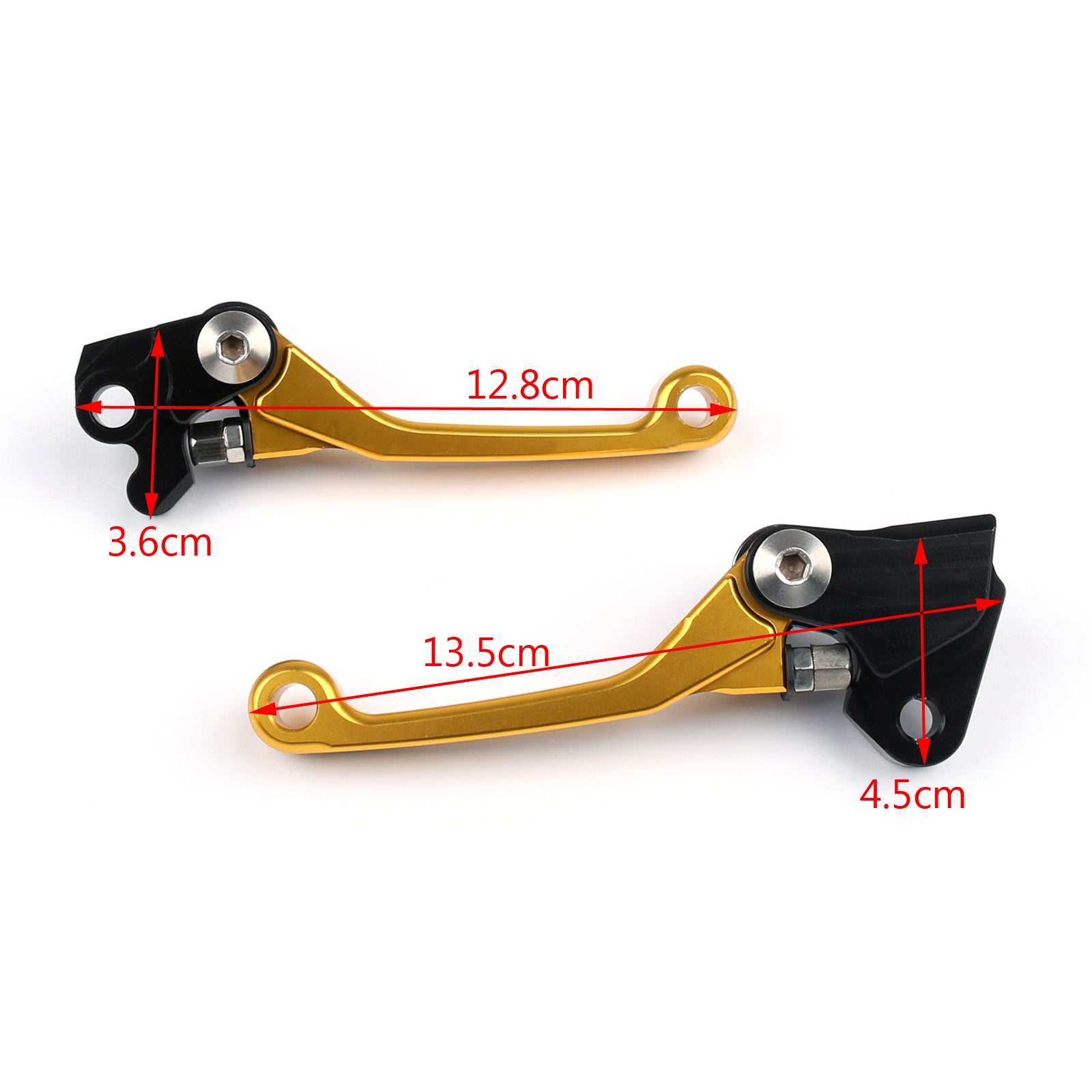 Suzuki RMZ250 2005-2006 Par CNC Dirt Bike Pivot Bremse Koblingsgreb Guld