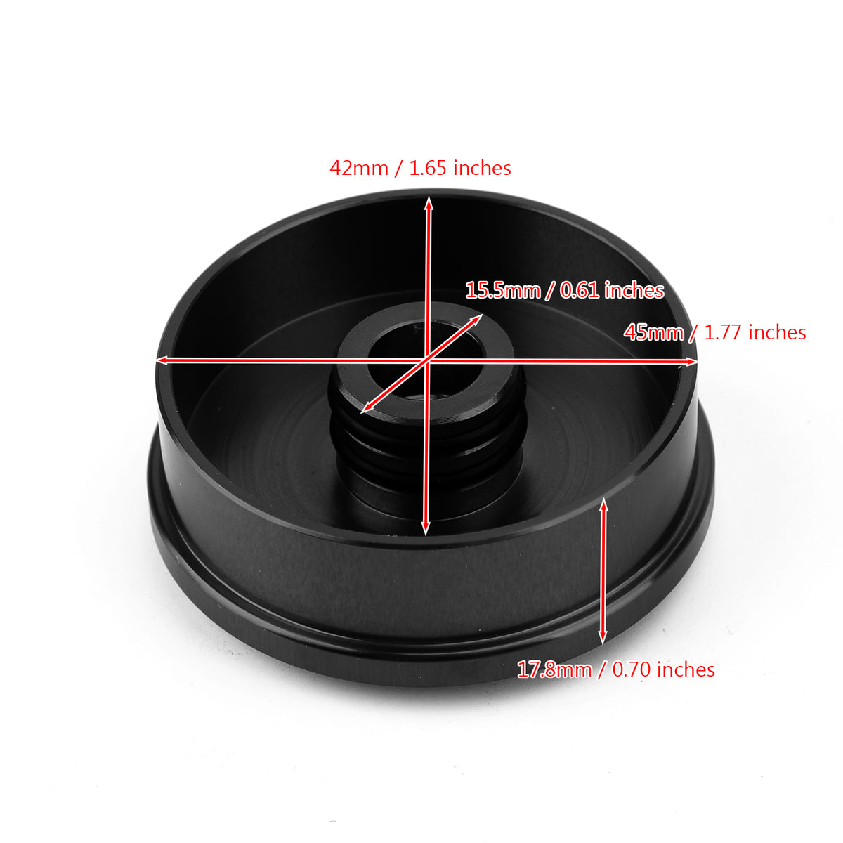 2013-2016 BMW R Nine T R9T Black Steering Stem Cap Yoke Frame Plug Insert