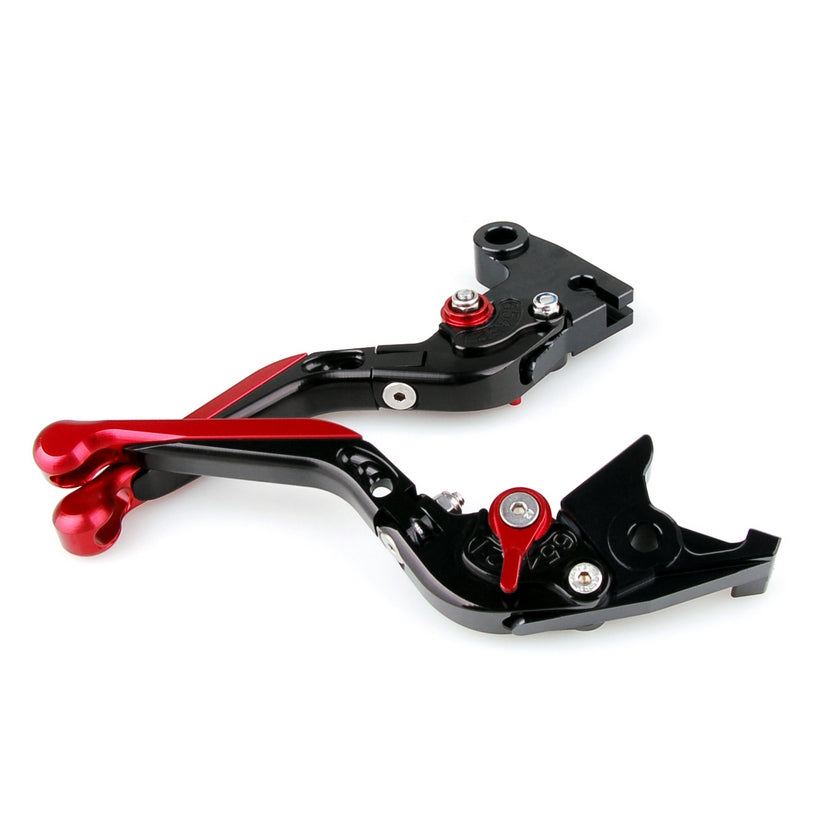 2010-2014 BMW S1000 RR Adjustable Folding Extendable Brake Clutch Levers Red
