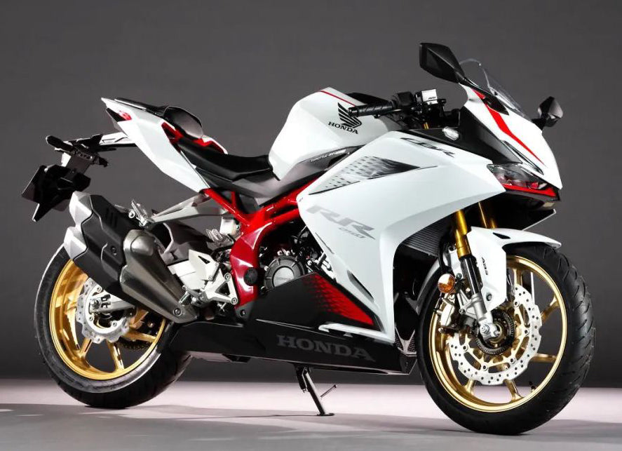 Amotopart 2017-2022 Honda CBR250RR White Black Fairing Kit