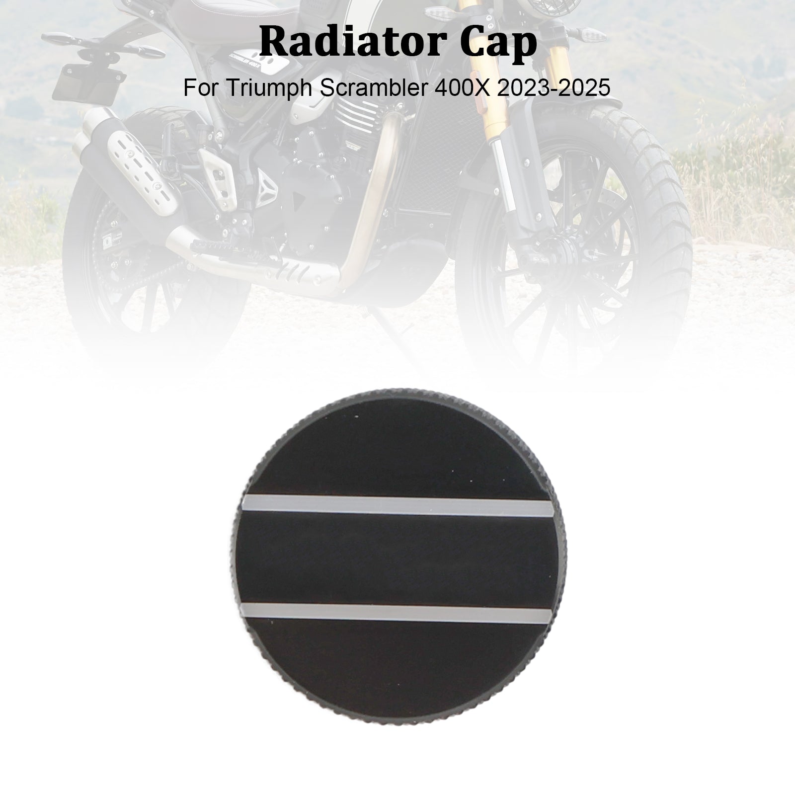 23-25 Scrambler 400X Radiator Cover coolant Cap Lid