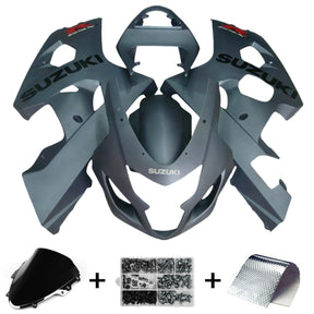 Amotopart 2004-2005 K4 GSXR 600/750 Suzuki Matte Grey Fairing Kit