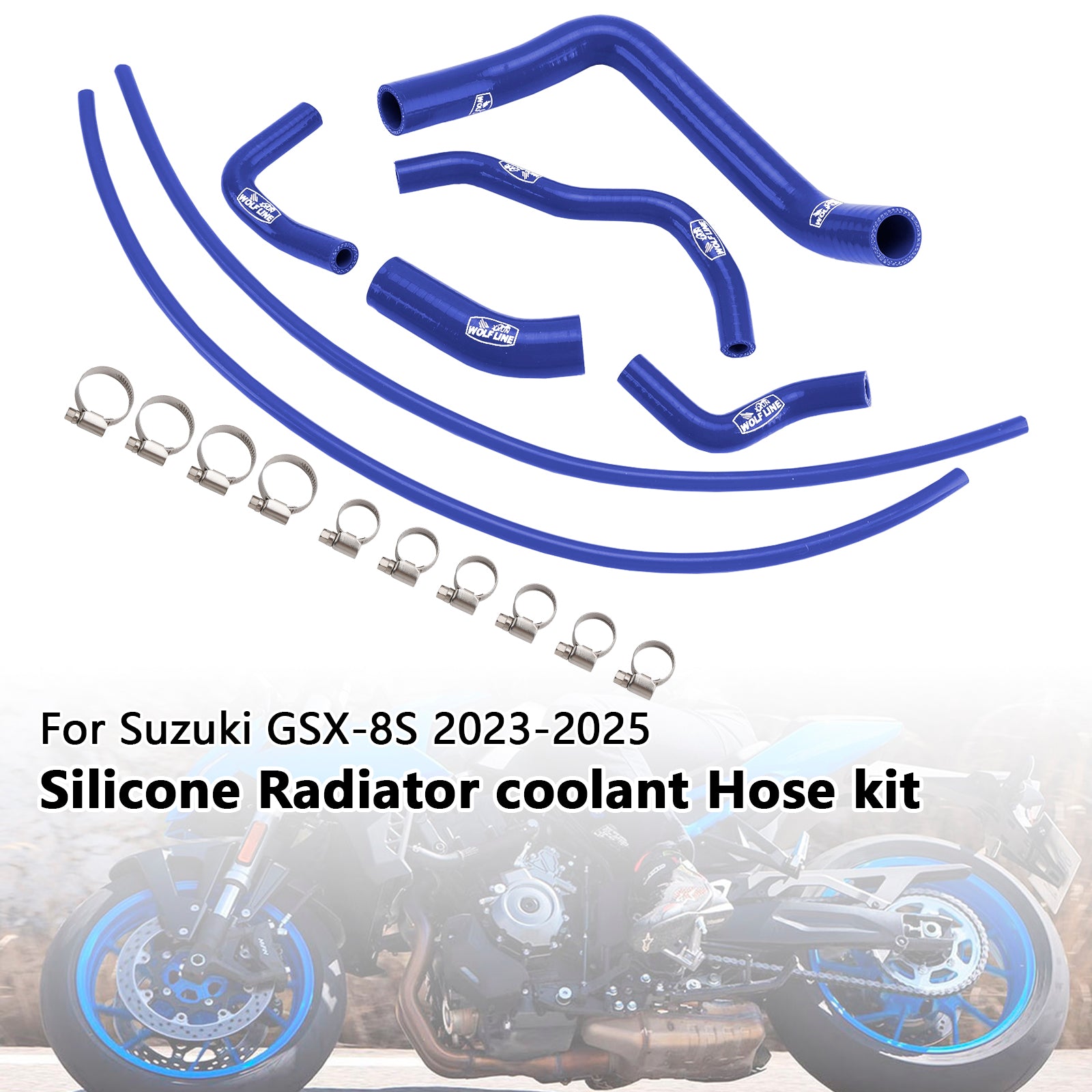 2023-2025 Suzuki GSX-8S Silicone Radiator coolant Hose