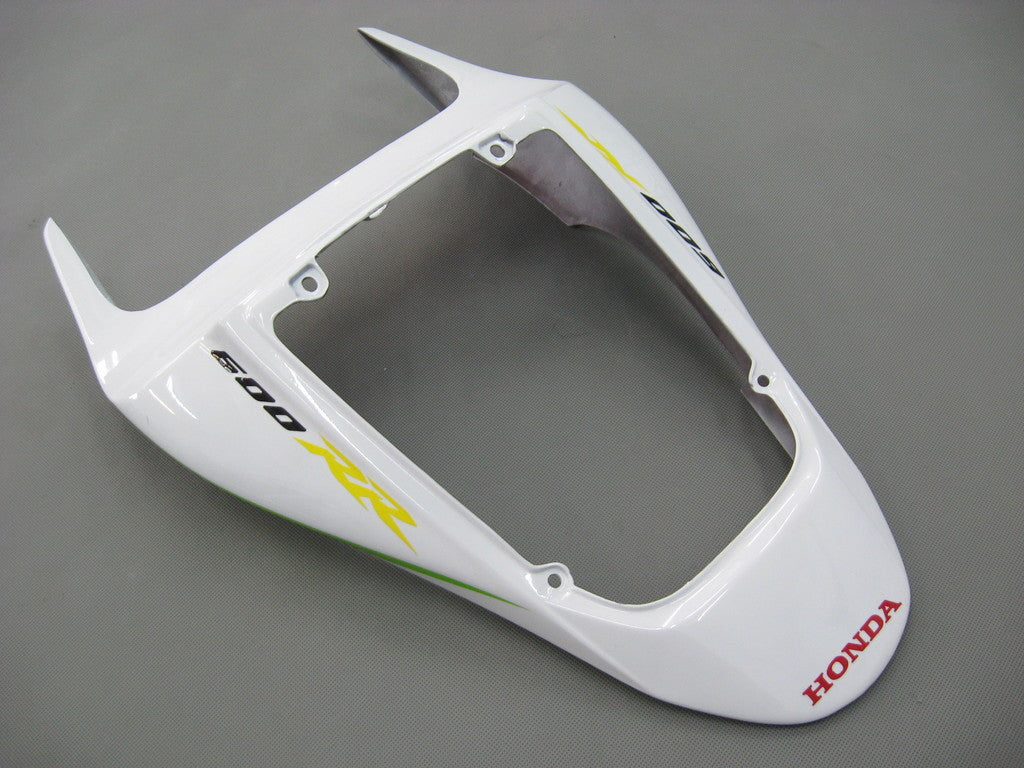 Amotopart 2007–2008 Honda CBR600RR Verkleidungsset in Weiß und Grün