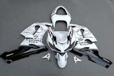 Kit carena Amotopart Kawasaki ZX6R 636 bianco Style1 2009-2012