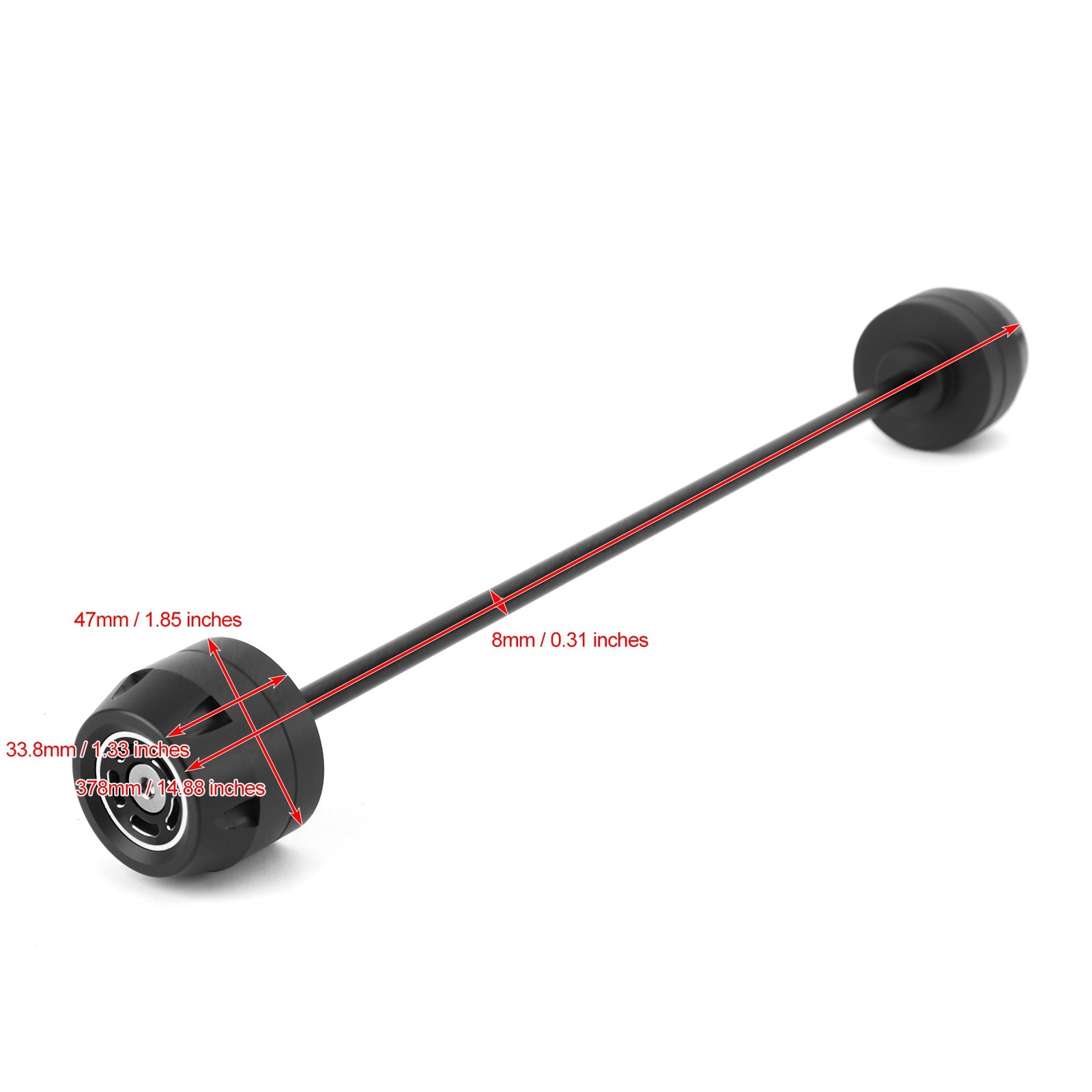 Rear Wheel Axle Sliders Crash Protector Black Fit for BMW F900R F900XR 2020