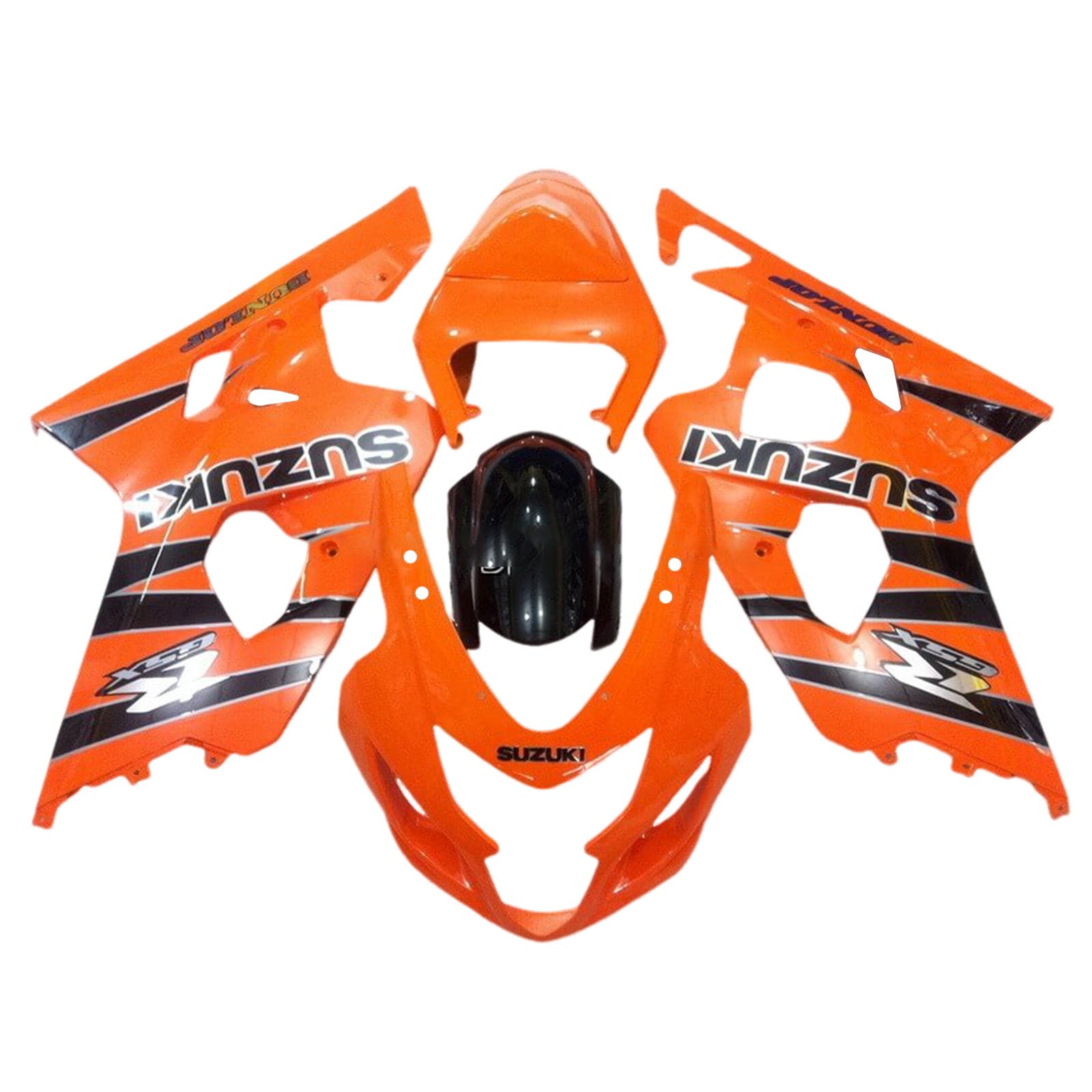 Amotopart 2004-2005 K4 GSXR 600/750 Suzuki Orange&Black Fairing Kit