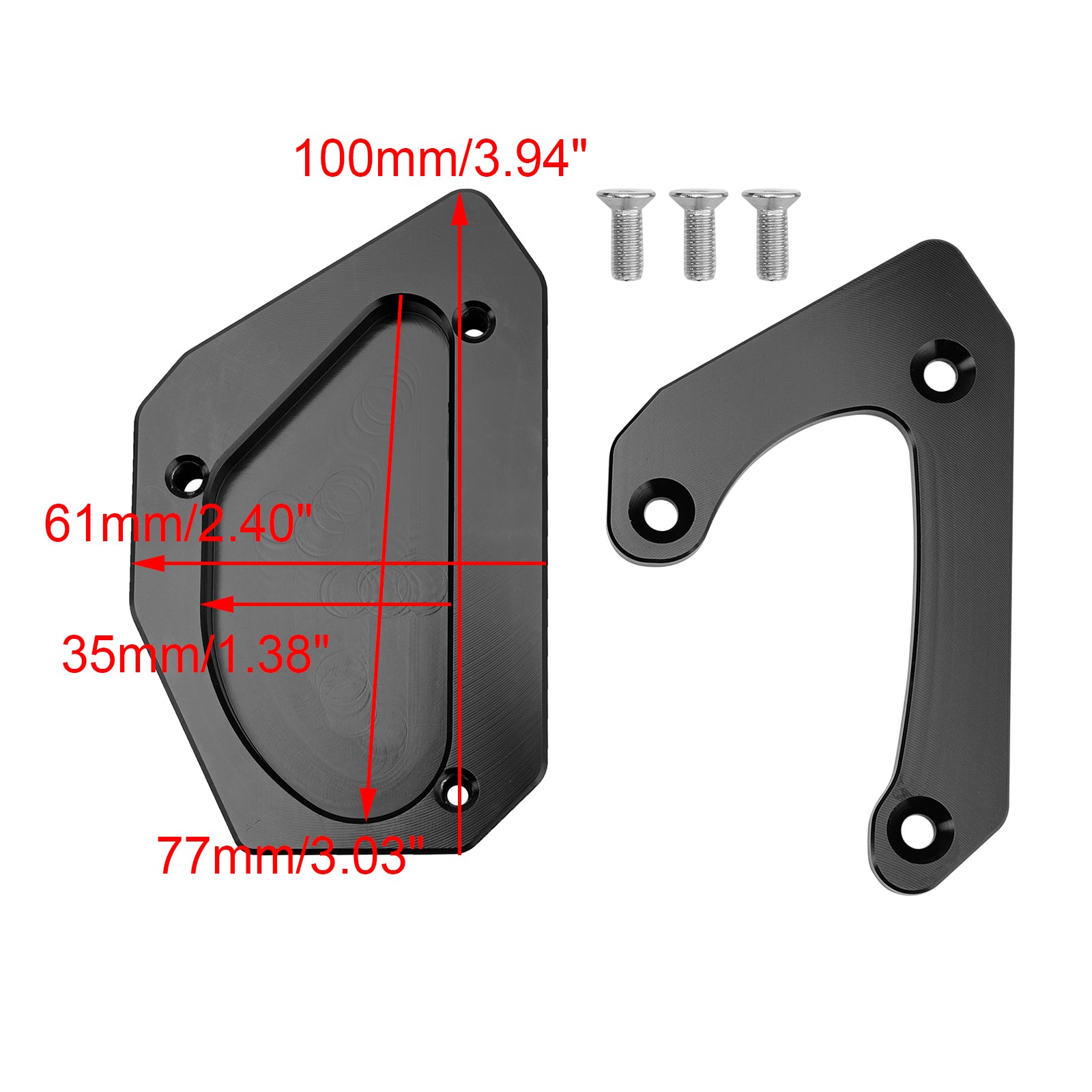 Suzuki V-strom 650 DL650 XT 2011-2024 Kickstand Enlarge Plate Pad
