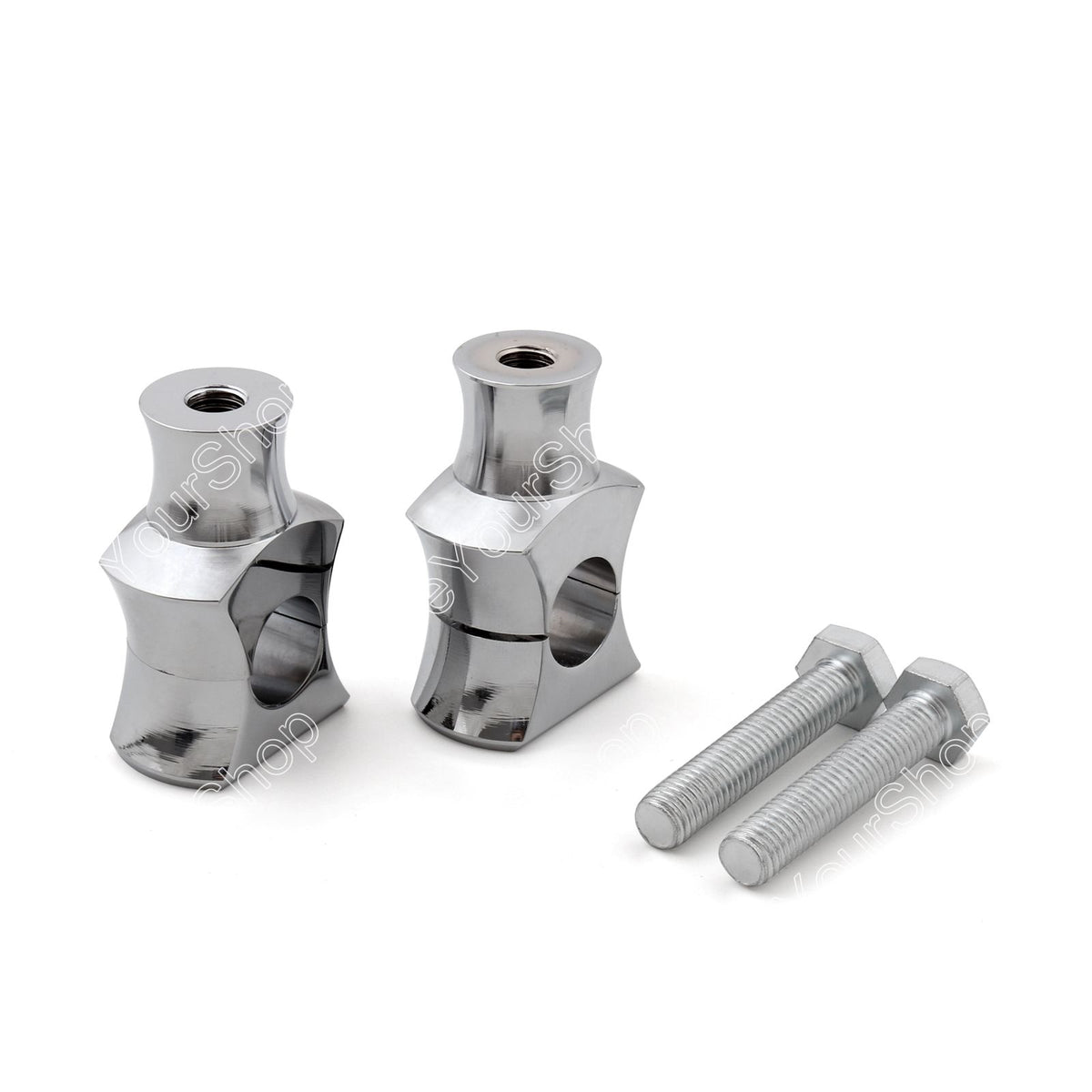 Morsetto riser manubrio cromato universale Moto Dyna Sportster Touring da 1 pollice 25 mm