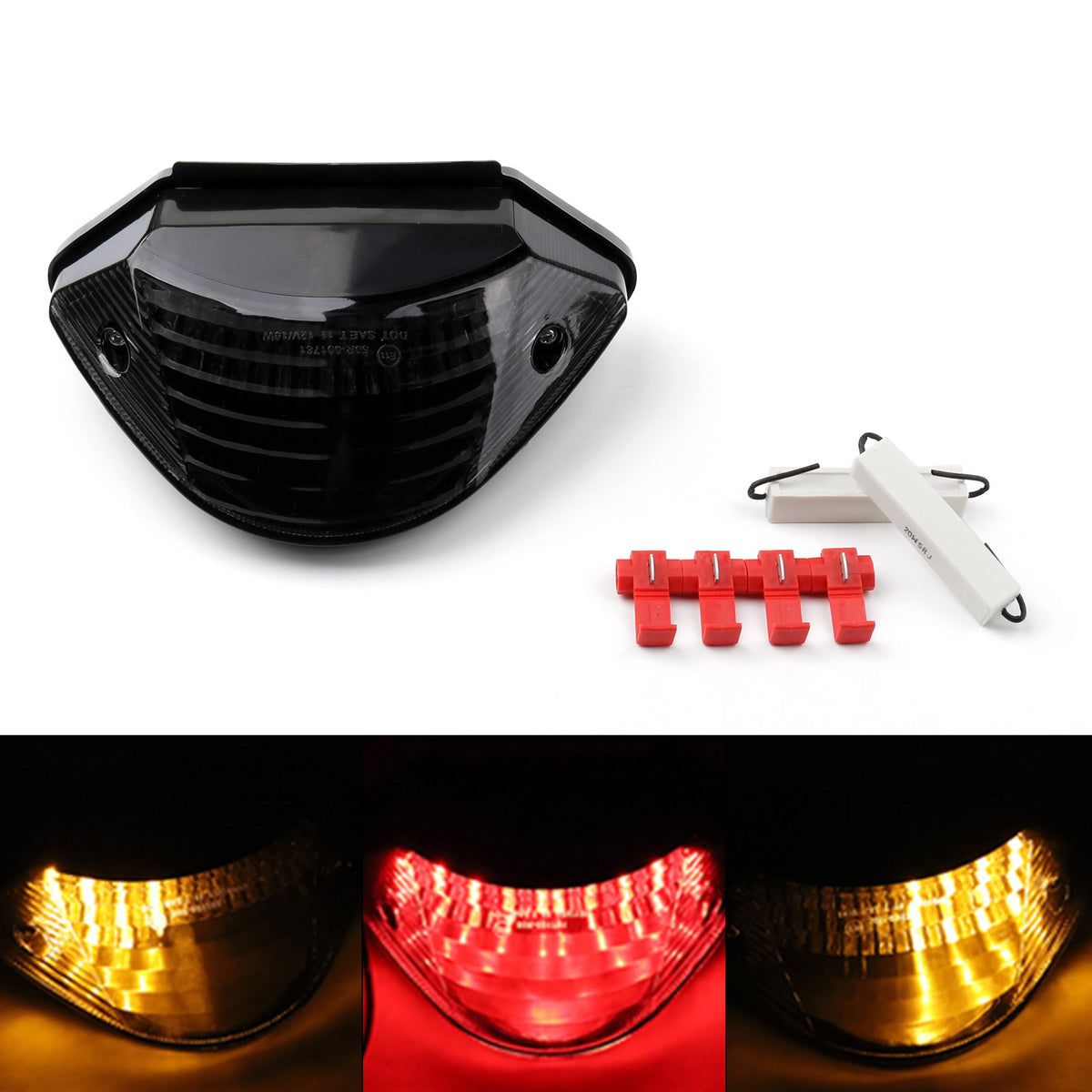2002-2007 Honda CB600 HORNET CB900 HORNET 599 919 Taillight + Turn Signal Smoke