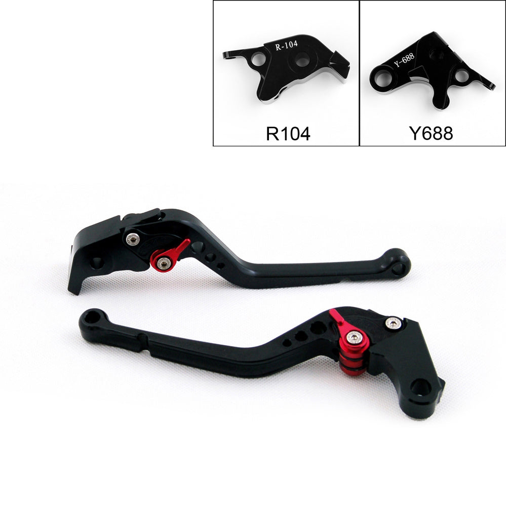 2005-2014 2004-2008 Yamaha YZF R6 YZF R1 R6S Long Brake Clutch Levers Black