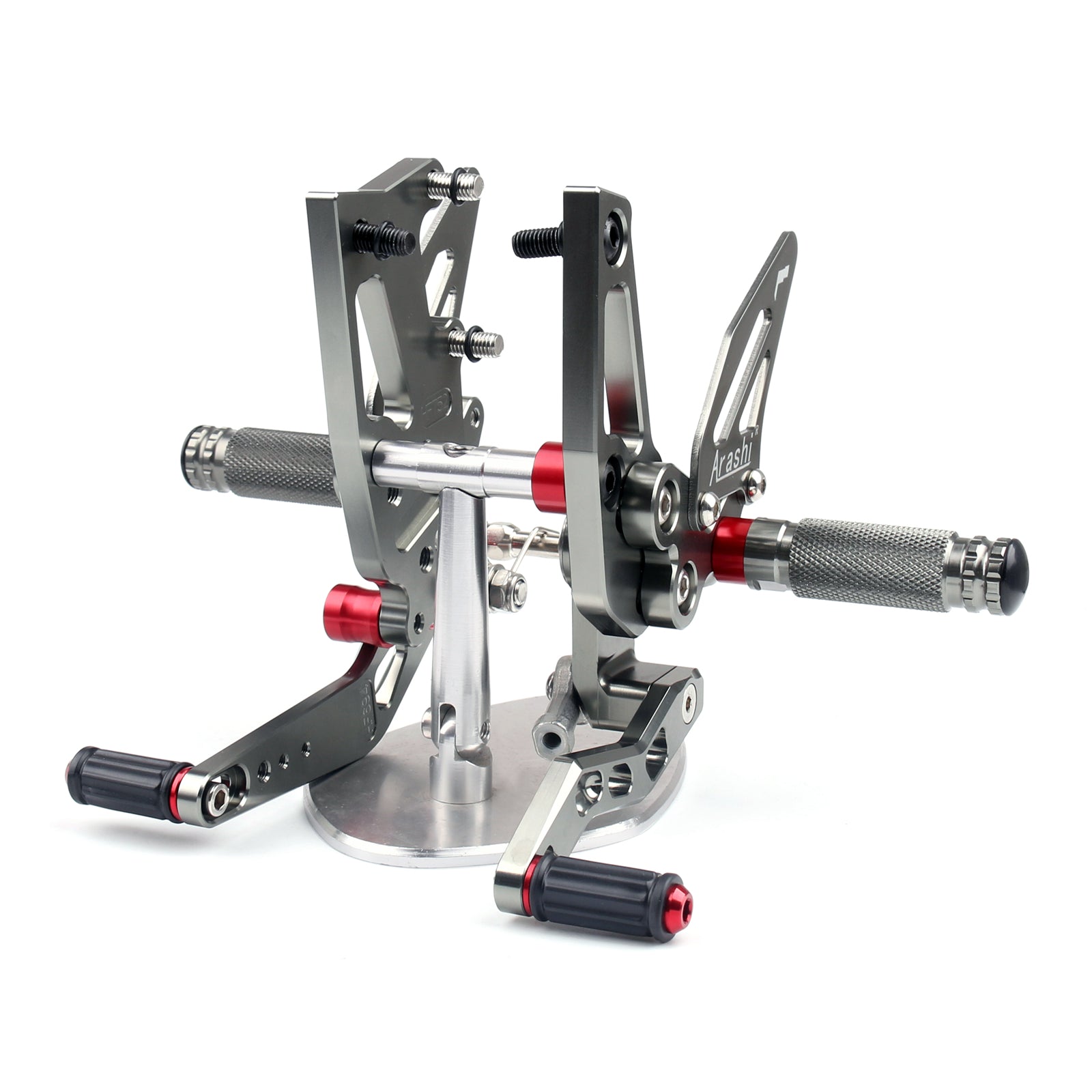 2011-2015 Triumph Speed Triple 1050 CNC Adjustable Rearsets Footpeg Gray