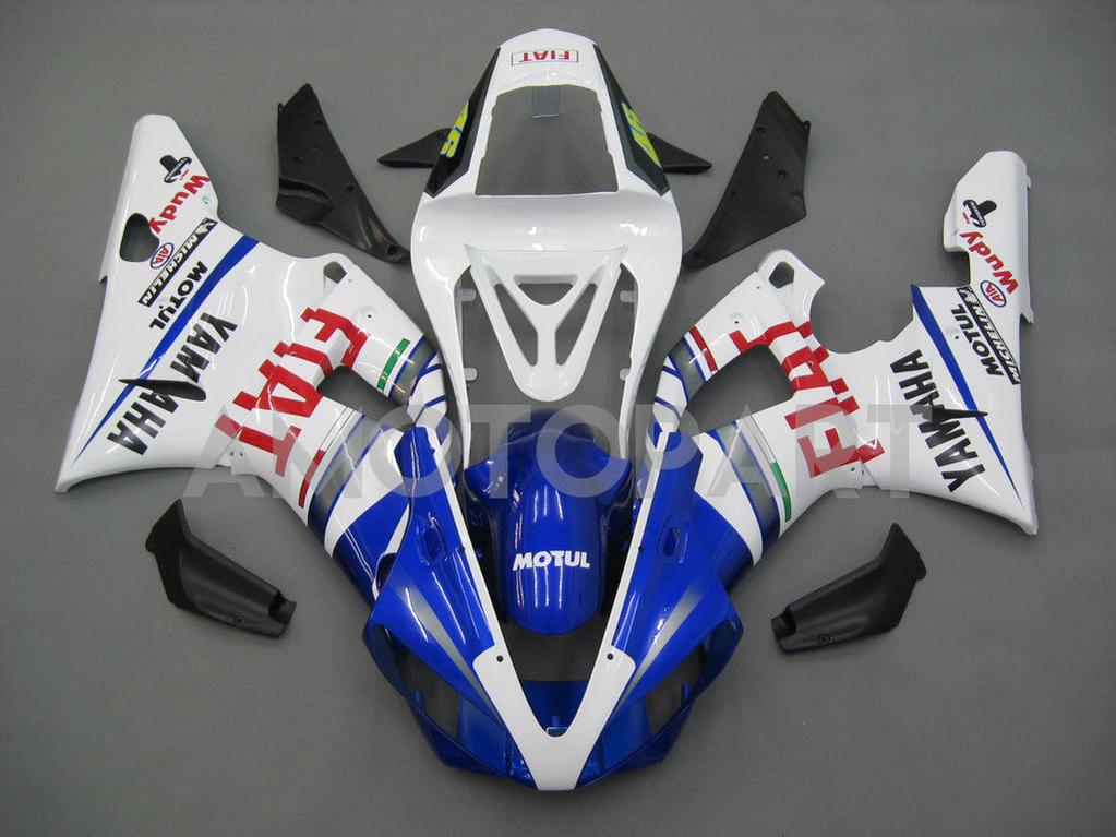 Amotopart 2000-2001 Yamaha YZF 1000 R1 Blue & White Style2 Failing Kit