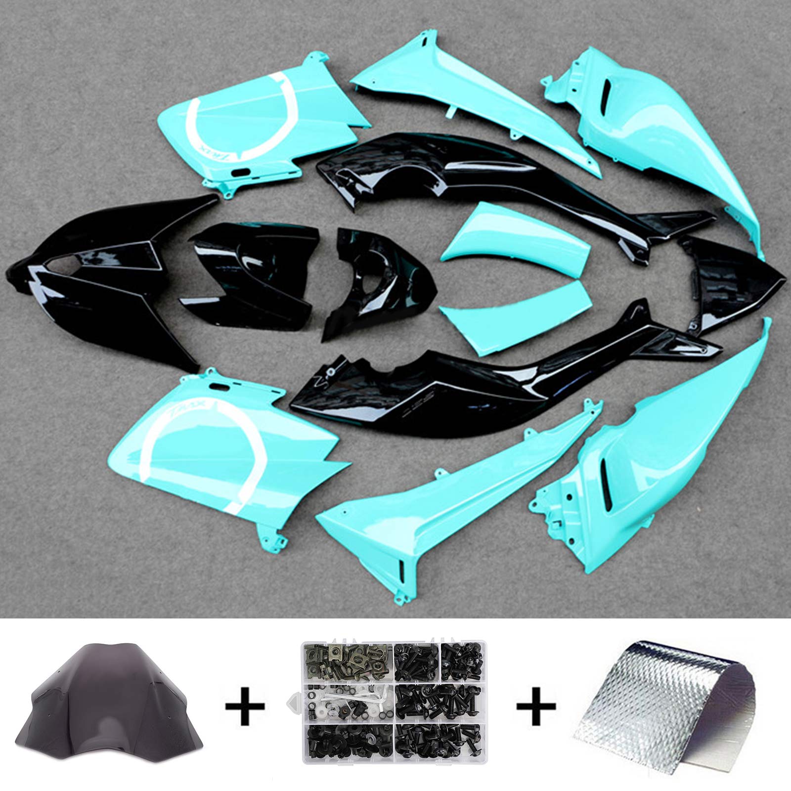 Amotopart 2012-2014 T-Max TMAX530 Yamaha light Blue Fairing Kit