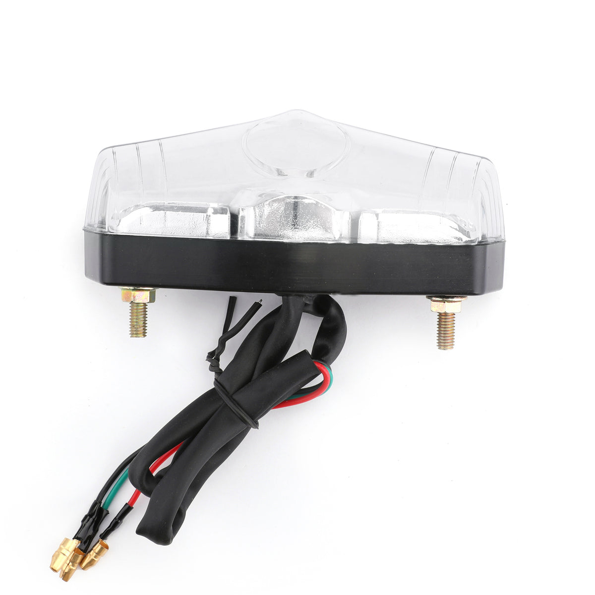 ABS Motorcycle LED Clear 12V Brake Stop Running Rear Tail Light Lamp Universal
