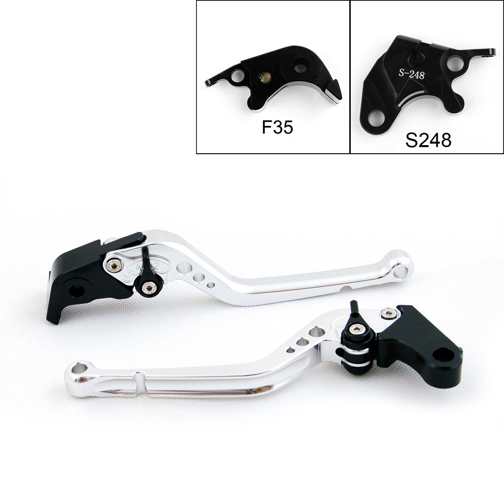 2004-2005 Suzuki GSXR600 GSXR750 GSXR 750 dlouhé páčky spojky brzdy stříbrné