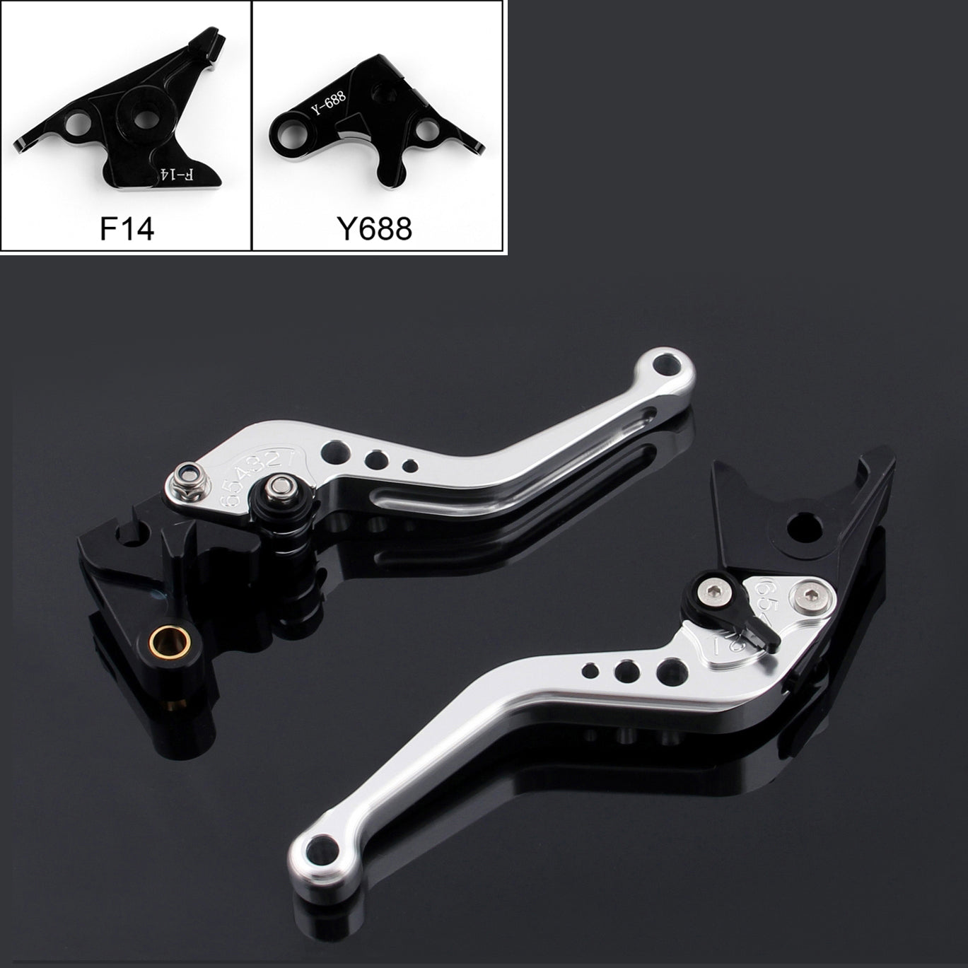 Yamaha YZF R1 YZF R6 FZ1 FAZER R6S Korte bremsekoblingsgreb Sølv
