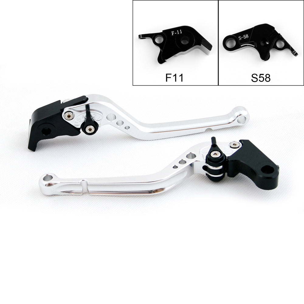 2009-2014 Aprilia RSV4/RSV4 FACTORY Long Brake Clutch Levers Silver