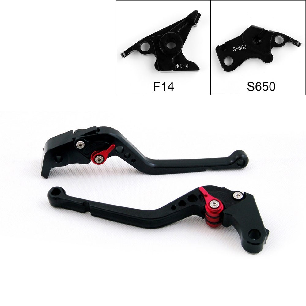 Suzuki SV650/S DL650/V-STROM 600/750 KATANA Long Brake Clutch Levers Black