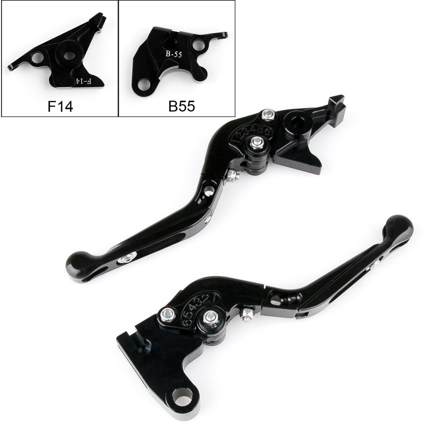 Manetas de embrague de freno extensibles plegables ajustables Buell X1 S1 XB M2 negro
