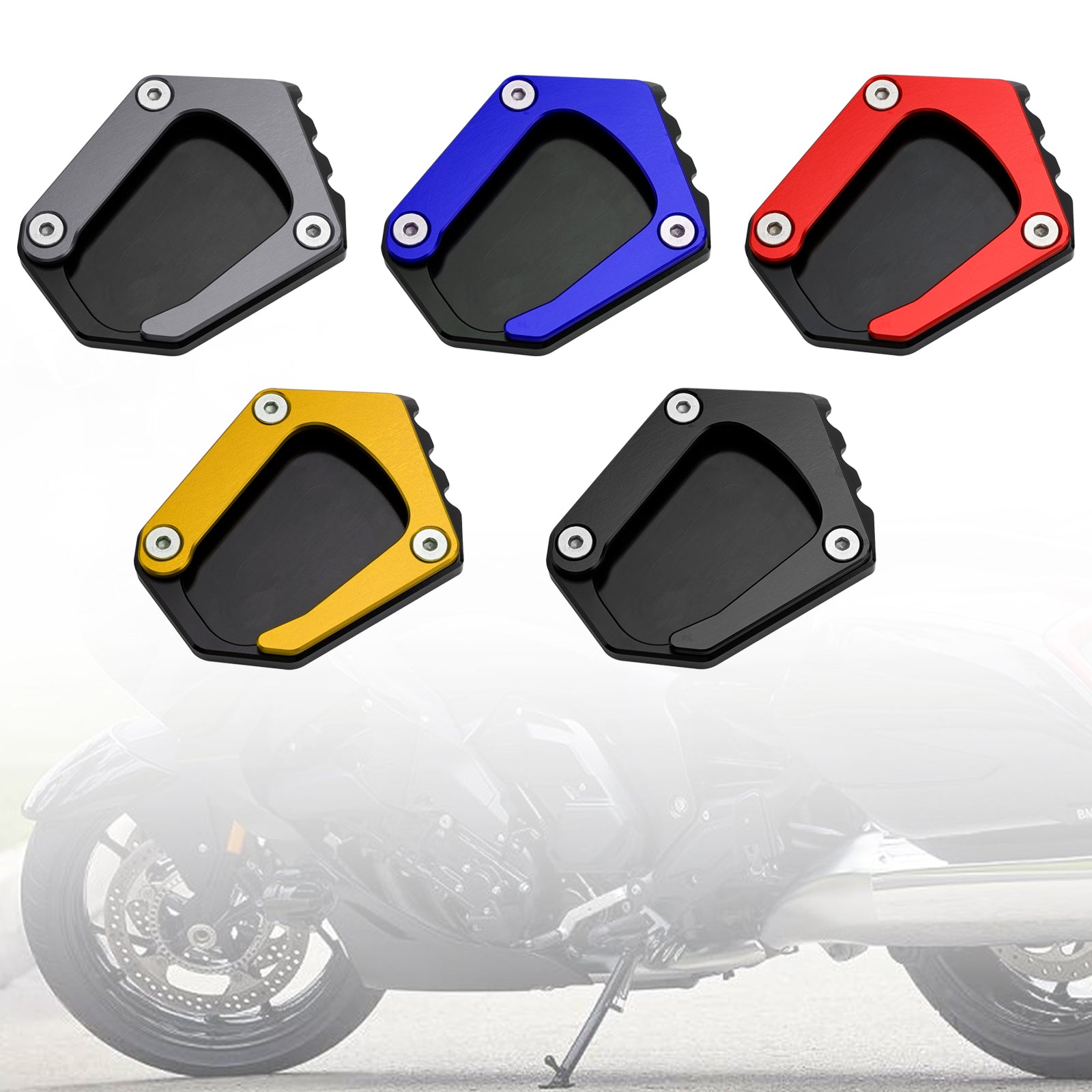 Coussin de plaque d'agrandissement de béquille adapté à la BMW K1600 2016 – 2022