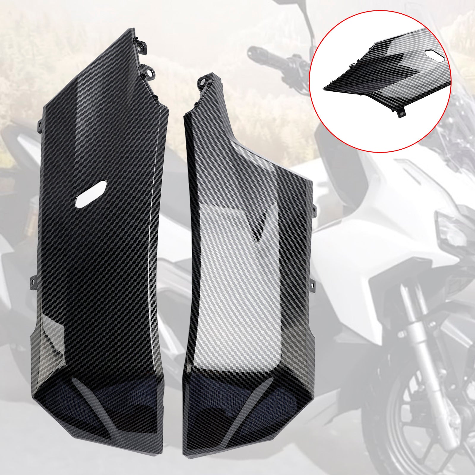 23-24 Honda Adv 160 Seitliche Pedalabdeckung Verkleidung Verkleidung