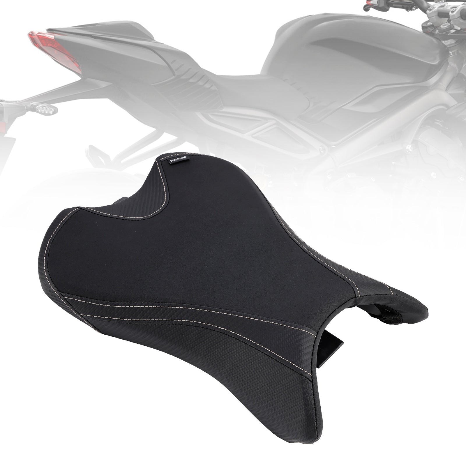 19-22 Street Triple 765/S/R Front Driver Raider Seat Pillle Black