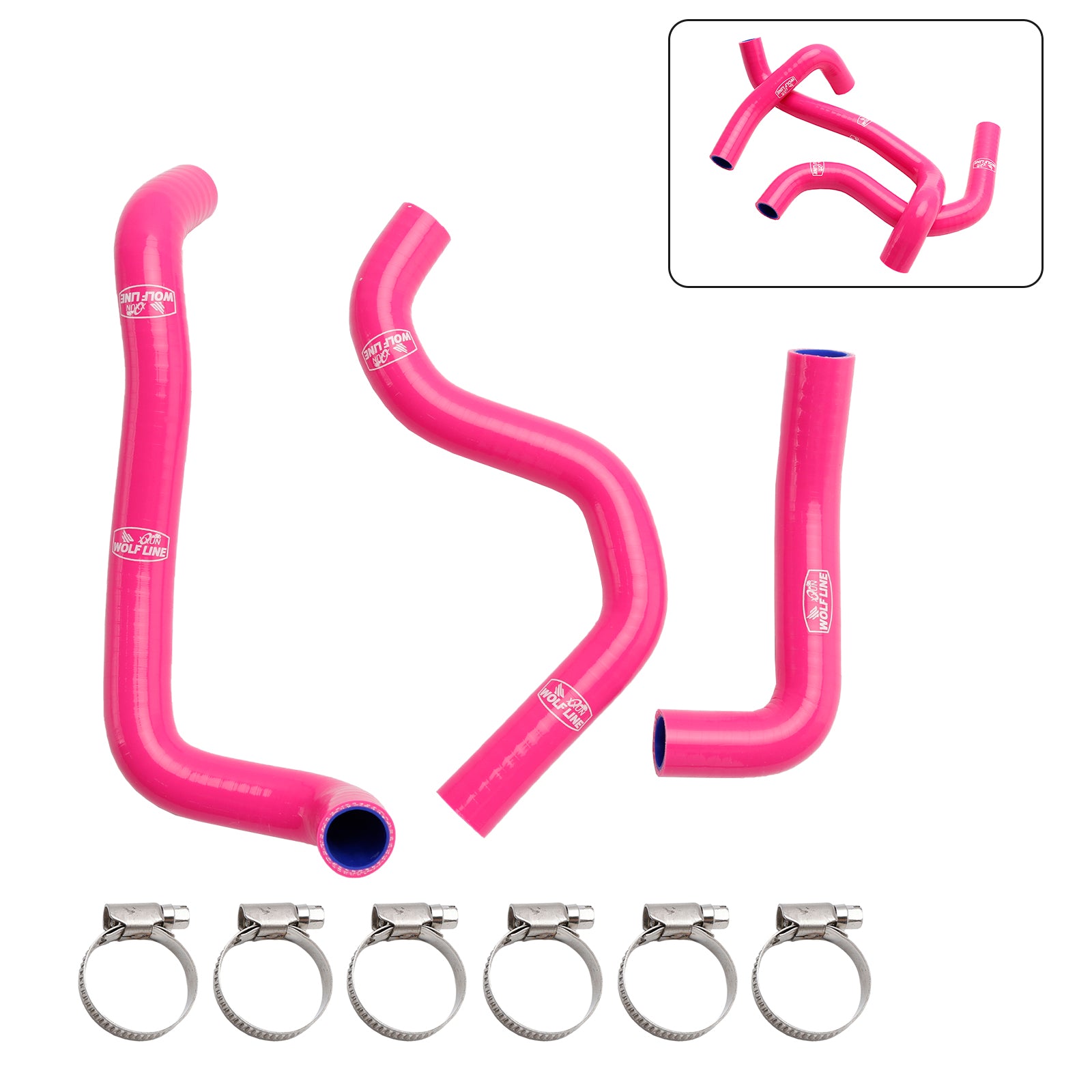 20-22 Street Triple 765 R RS Silicone Radiator Coolant Hose Kit