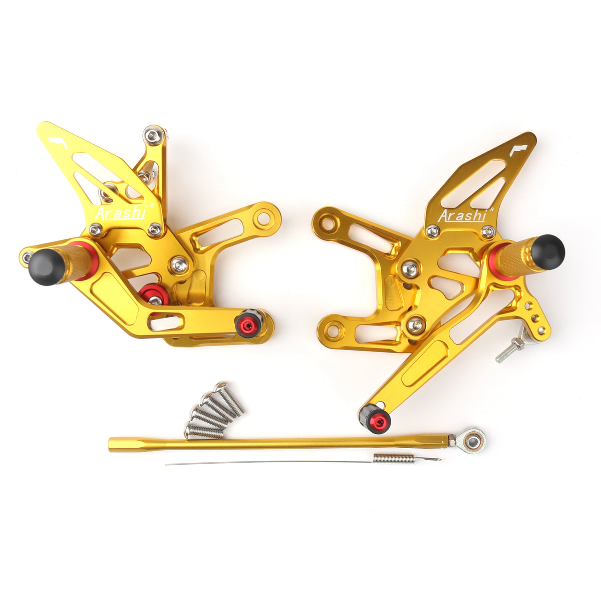 2011-2015 Kawasaki Ninja ZX10R ZX1000 Racing Rearsets Footpegs Footrest Gold