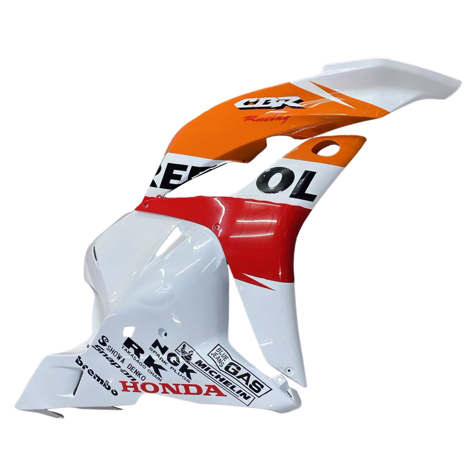 Amotopart 2009-2012 Honda CBR600RR Orange Red White Fairing Kit