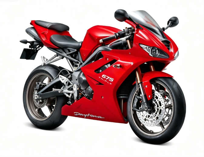 Amotopart 2009-2012 Triumph Daytona 675 Kit de carénage rouge