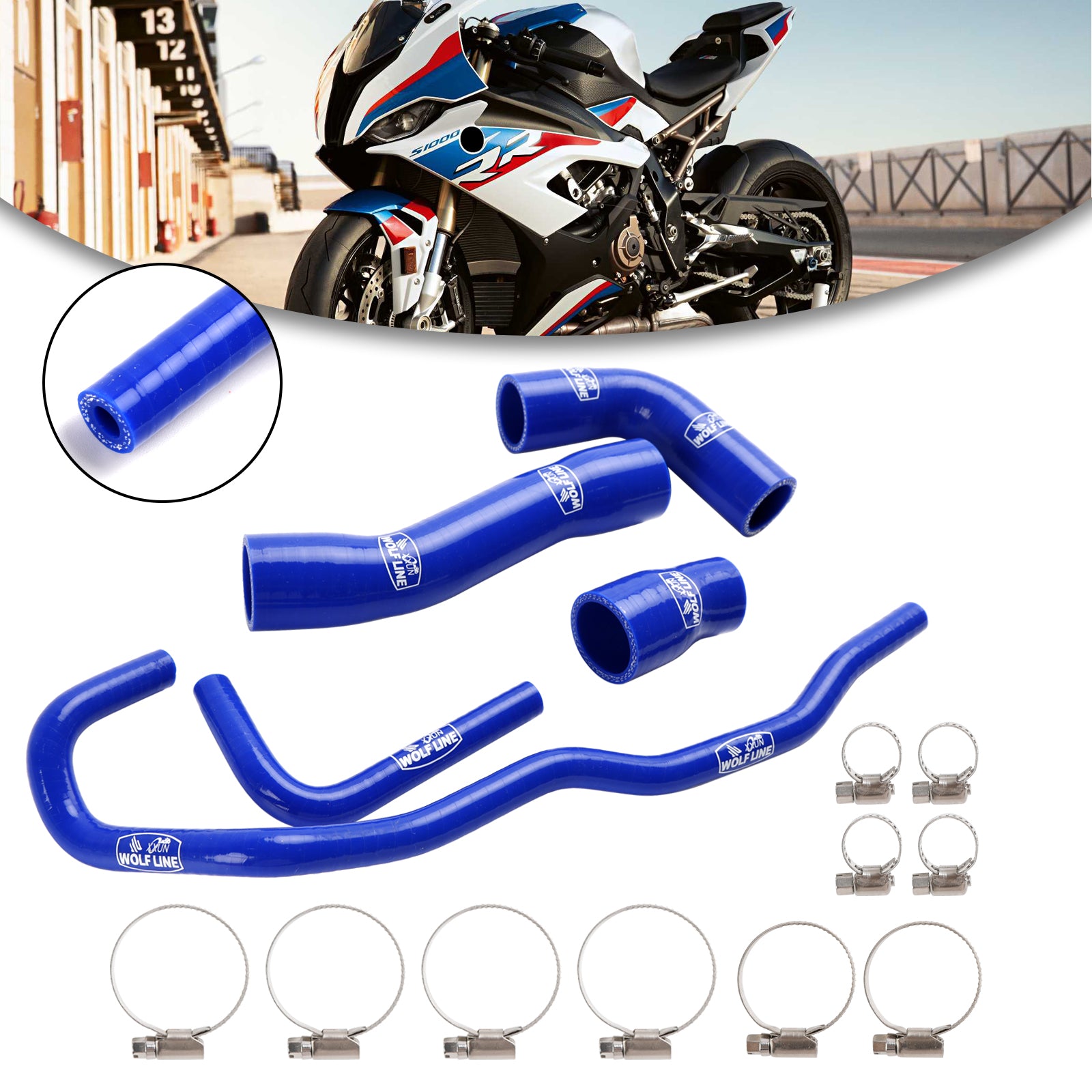 2019-2023 BMW S1000RR Silicone Radiator coolant Hose kit