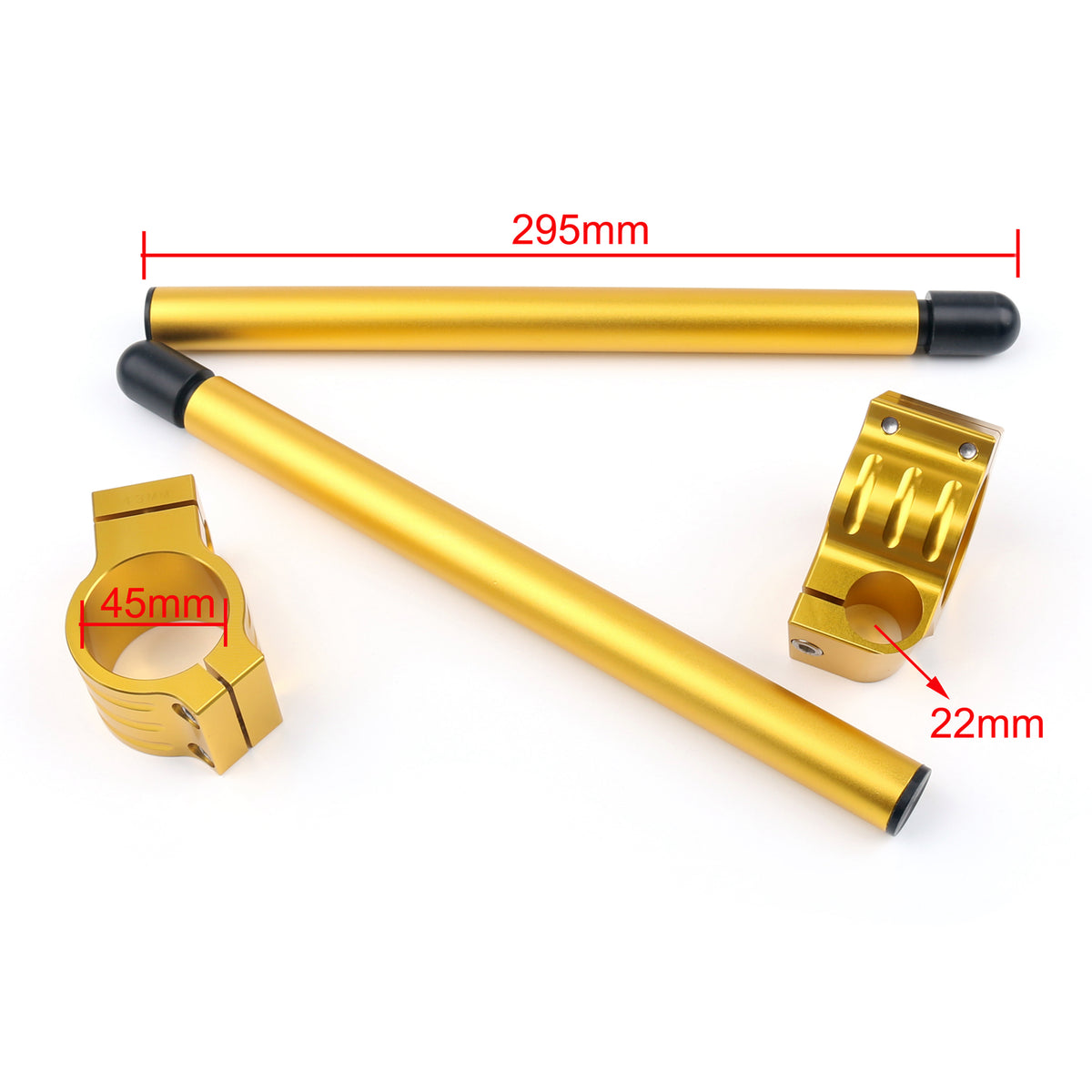 1997-2003 SUZUKI GSXR600 45mm GOLD Universal Motoycycle Clip-On Handlebars