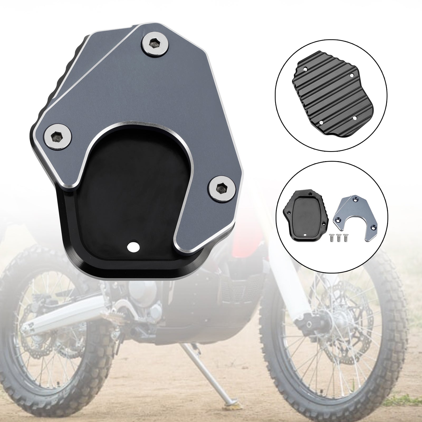 Kickstand Enlarge Plate Pad fit for Honda CRF250L 2017-2020