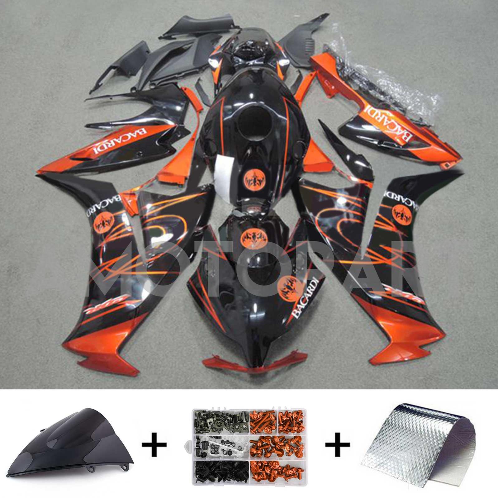 Amotopart 2012-2016 CBR1000RR Honda Black&Orange Fairing Kit