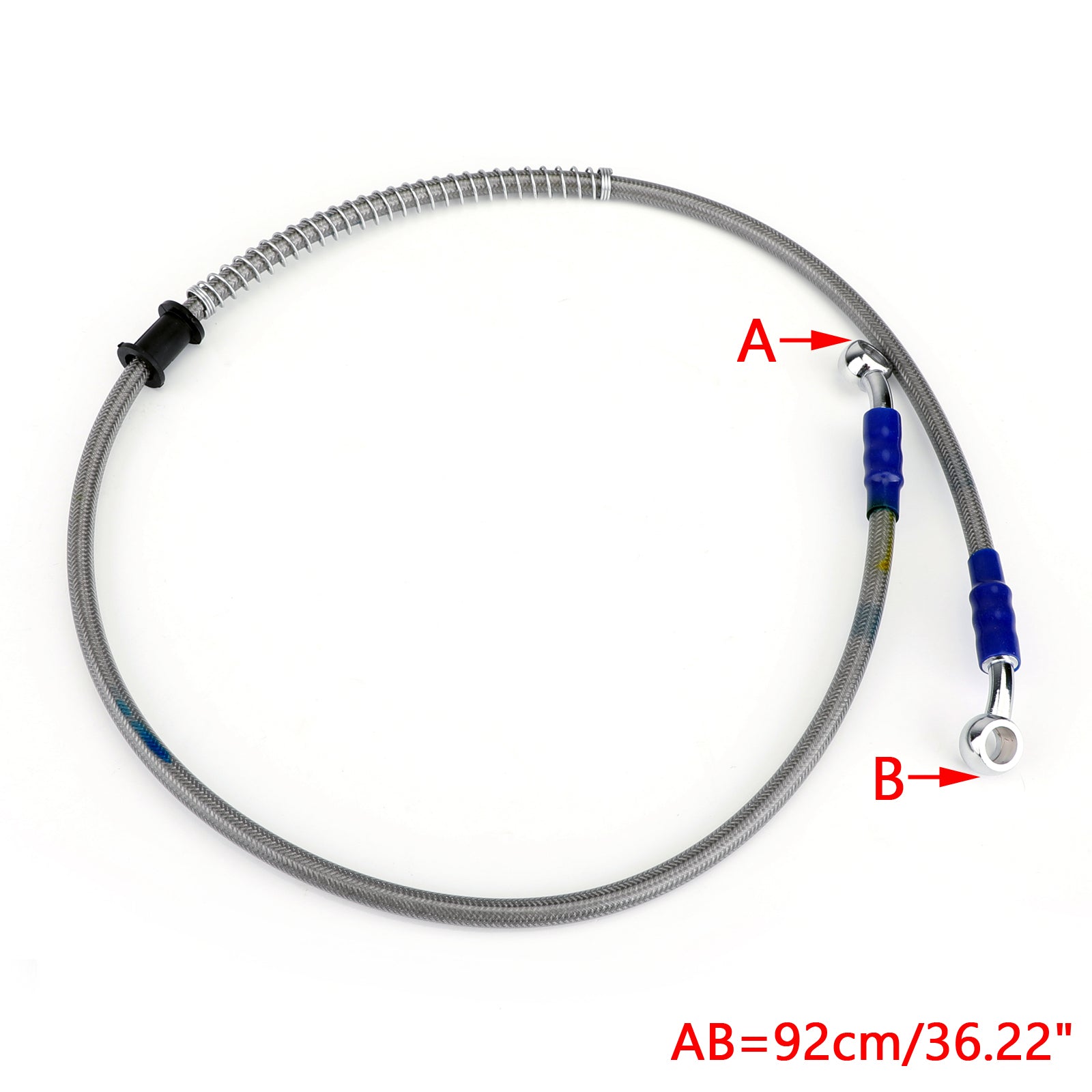 90cm/35" M10 Brake Oil Hose Line Banjo Fitting Stainless Steel End