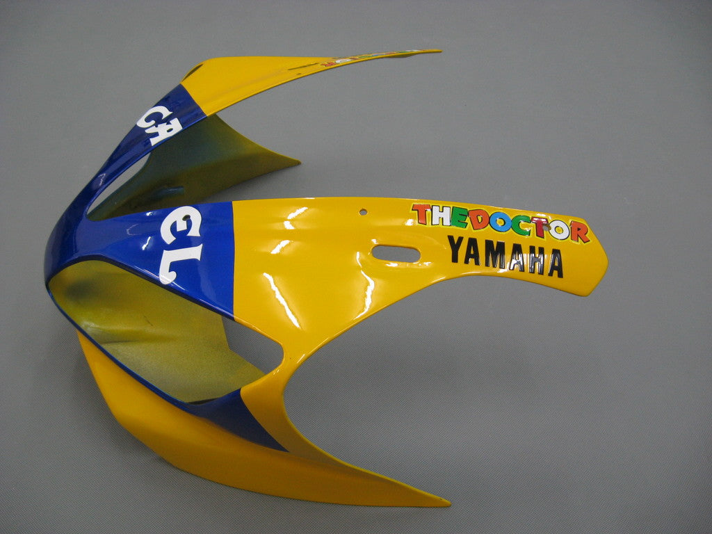 Amotopart 2000-2001 Yamaha YZF 1000 R1 Kit de carenado azul y amarillo