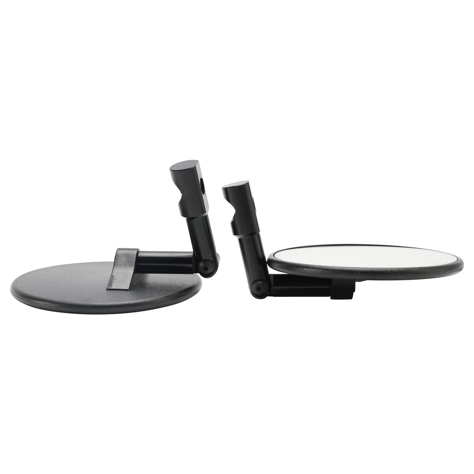 Handlebar end mirror SUPERBIKE mirrors - Black - Round For Supermoto Enduro