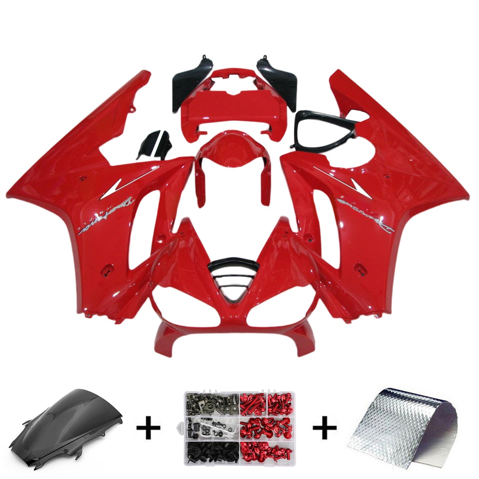 Amotopart 2009–2012 Triumph Daytona 675 rotes Verkleidungsset