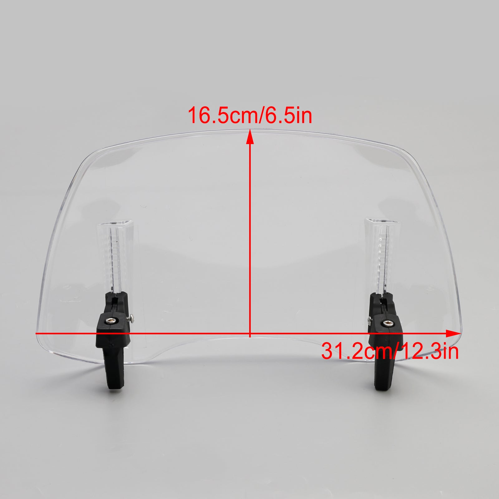 Universal Adjustable Windshield Clip On Wind Screen Deflector Extension Spoiler