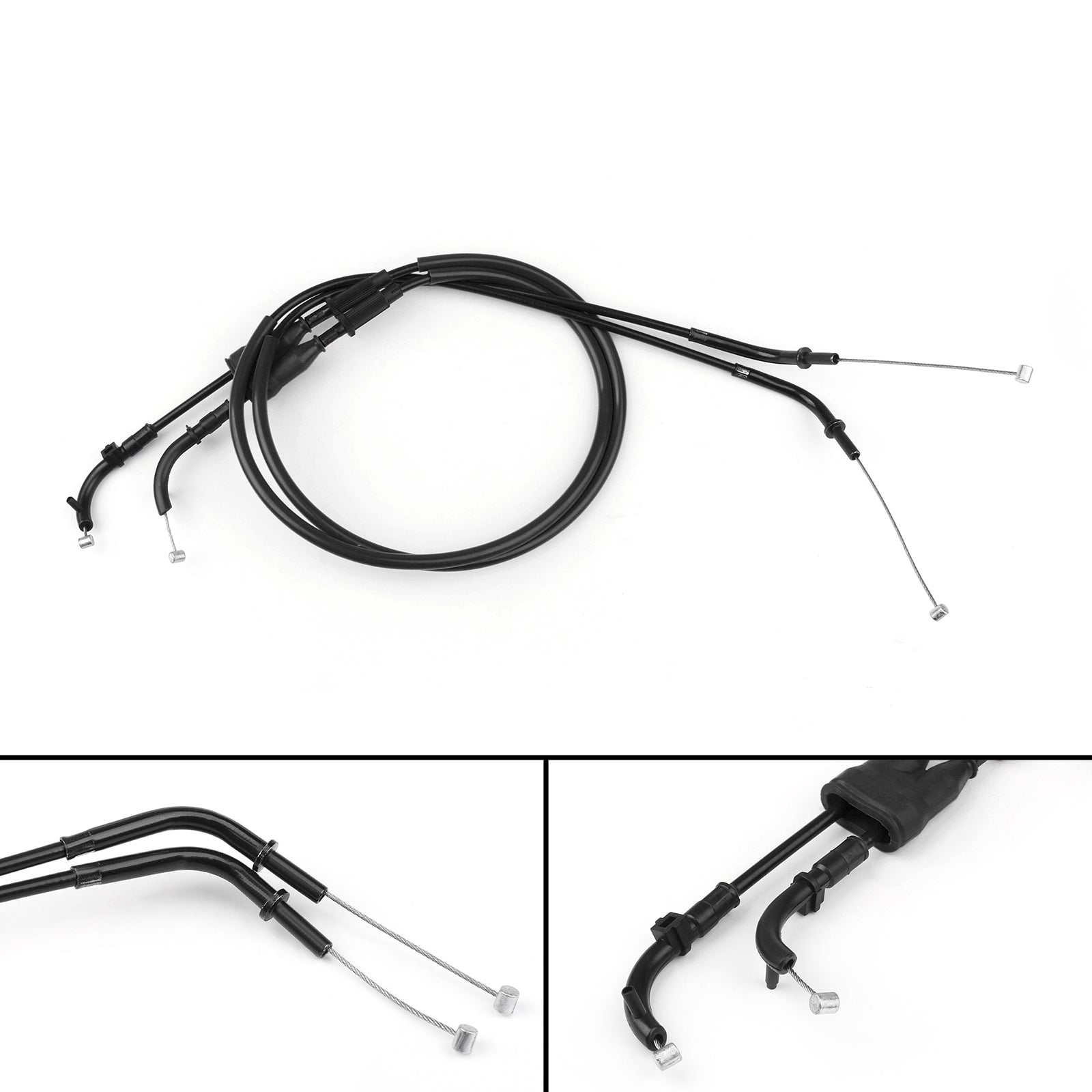 Cavo acceleratore Push/Pull Wire Line Gas per Kawasaki Z1000 2007-2008 Nero