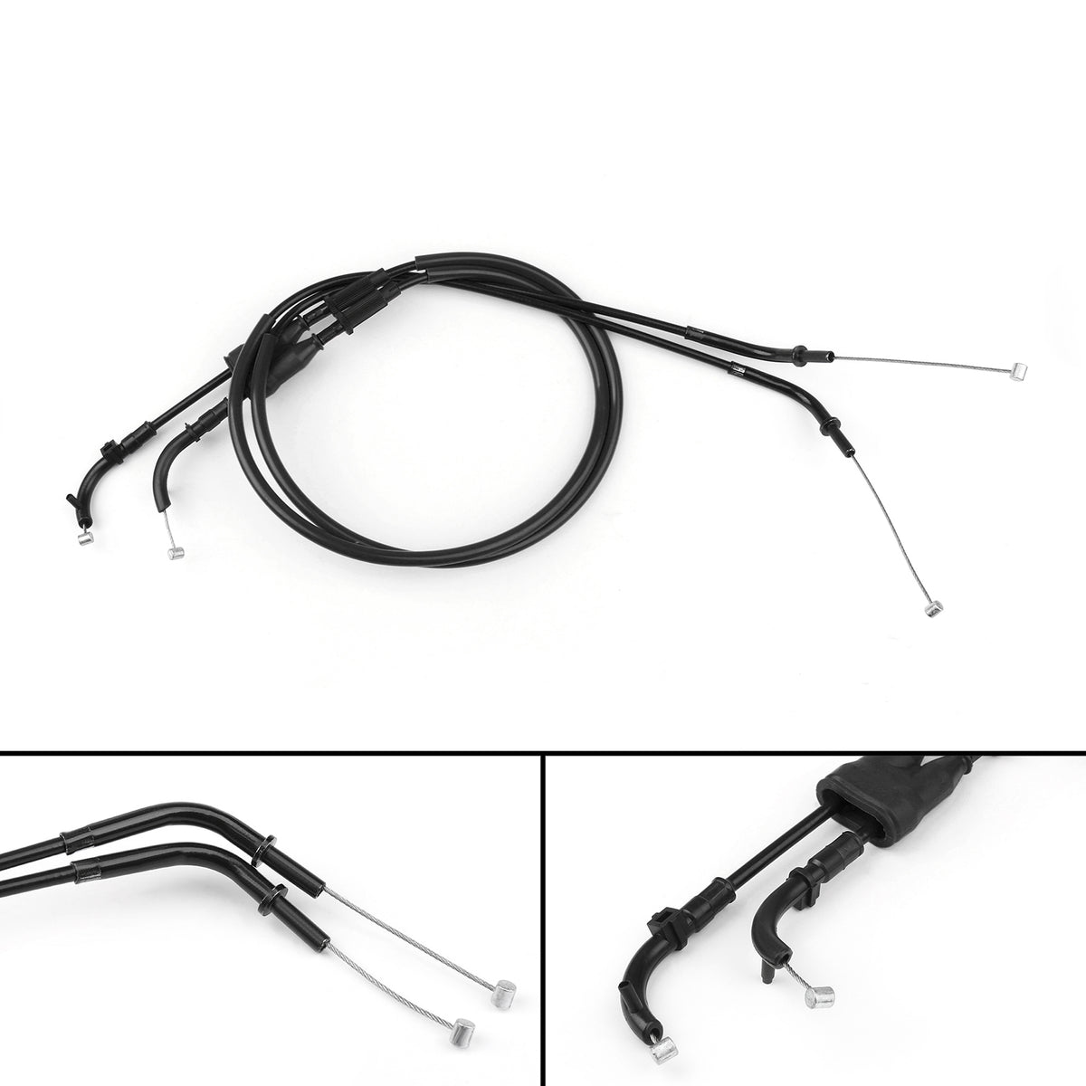 Throttle Cable Push/Pull Wire Line Gas For Kawasaki Z1000 2007-2008 Black