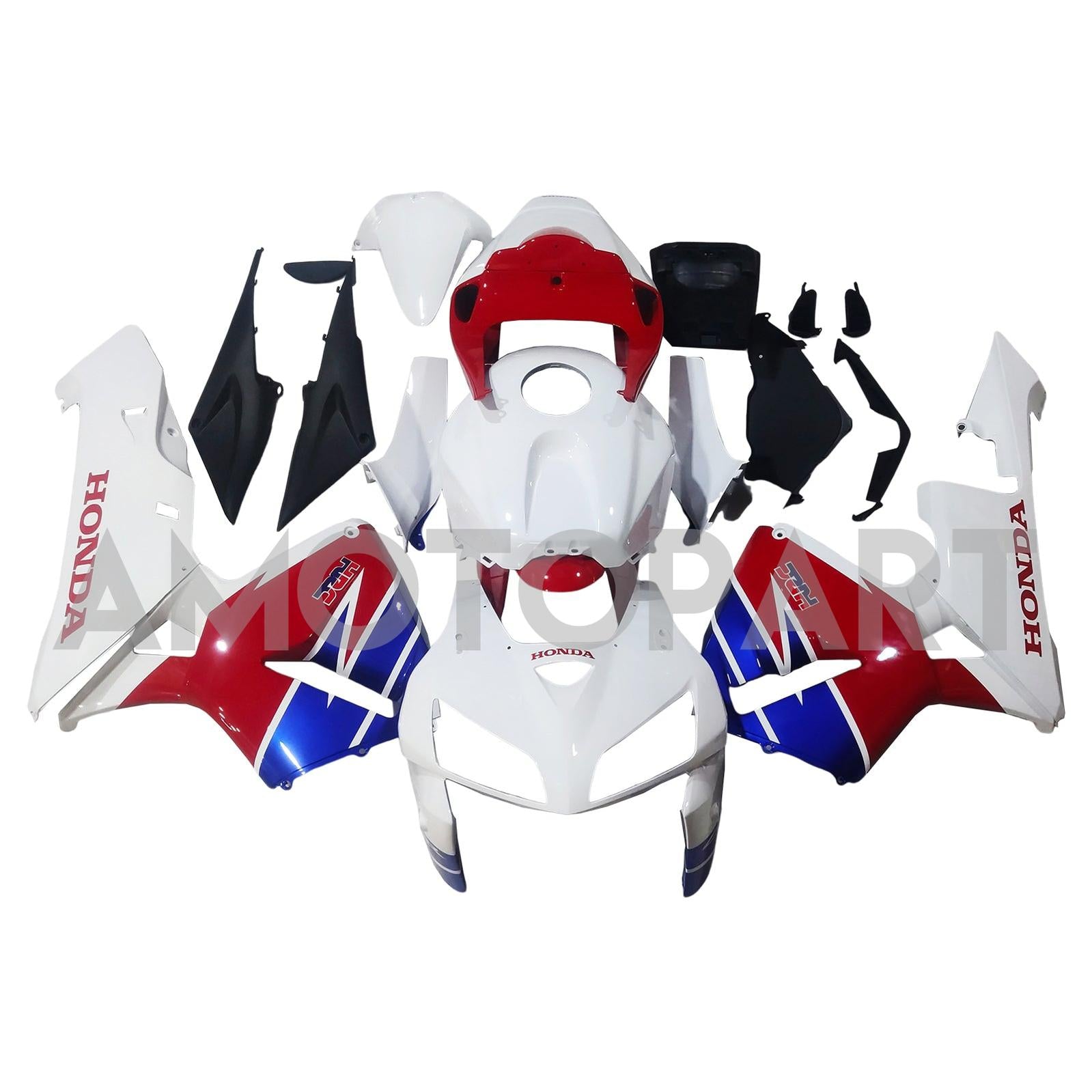 Amotopart 2005-2006 Honda CBR600RR Kit de carenado rojo blanco