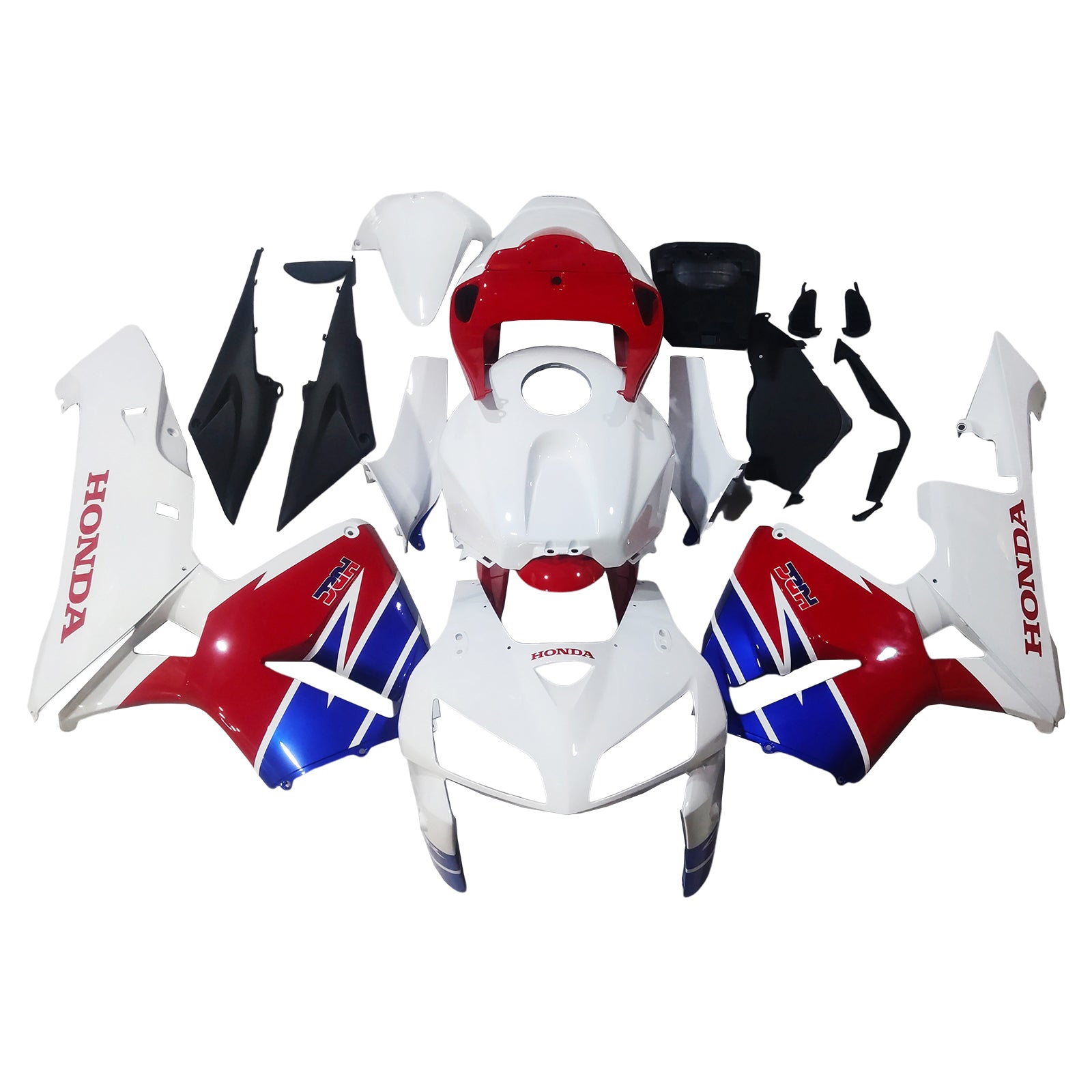 Amotopart 2005-2006 Honda CBR600RR White Red Fairing Kit